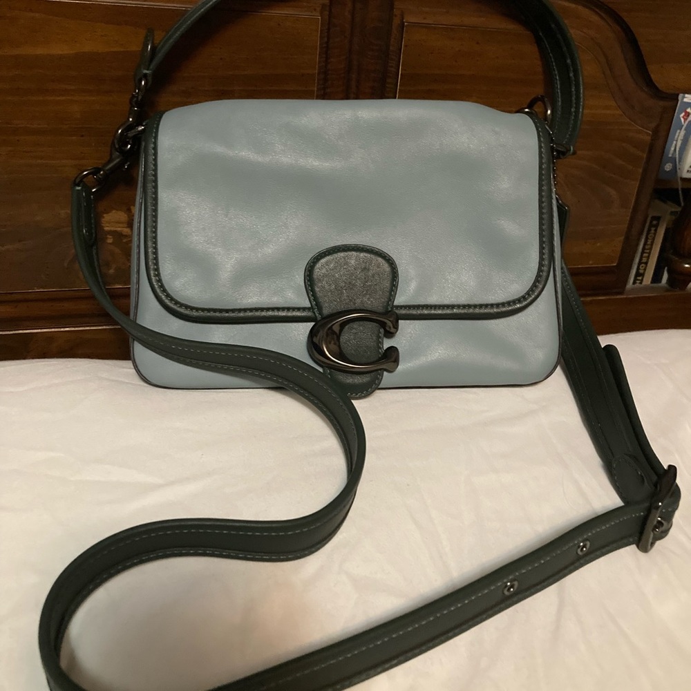 Coach bag.  Beautiful light green, seaweed color. EUC